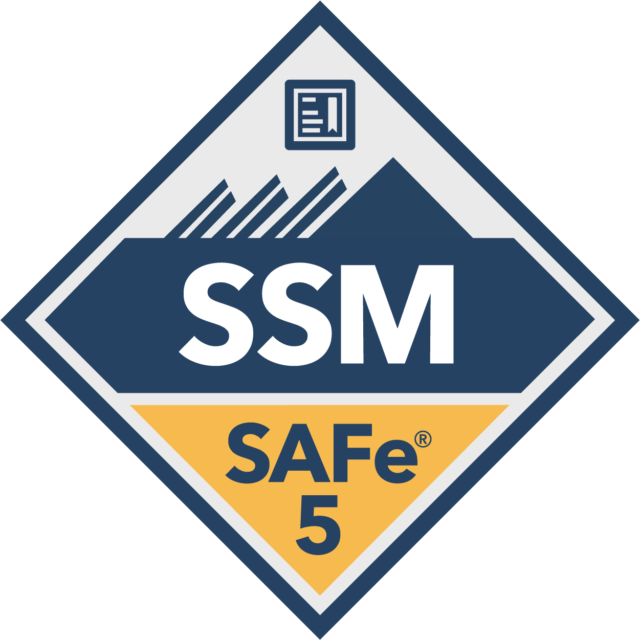 SAFe 5 SSM certification badge